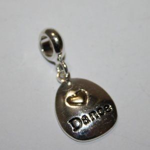 💃💛 Silver + Gold DANCE Charm Bracelet (1 1/8") 💛💃